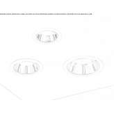 Recessed reflector made of polycarbonate Kaarina