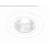 Recessed LED spotlight made of plastic, dimmable Ryegate