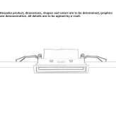 Recessed LED wall spotlight for suspended ceilings Cayuga
