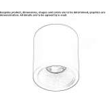 Metal LED ceiling spotlight Librazhd