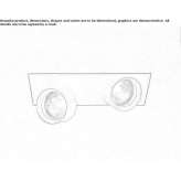 Reflektor wpuszczany, regulowany, malowany, metalowy Parvomay