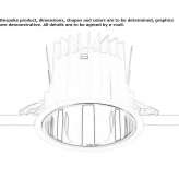 Round recessed spotlight for suspended ceilings Balabyne