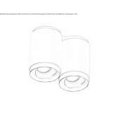 LED ceiling spotlight with dimmer Conder