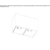 Rectangular LED ceiling spotlight Librazhd