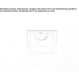 Reflektor do wbudowania z malowanego metalu Luck