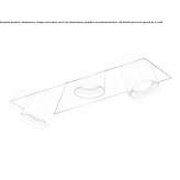 Wpuszczany prostokątny metalowy reflektor LED Nispen