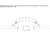 Reflektor LED do wbudowania z odlewanego ciśnieniowo aluminium Nishor