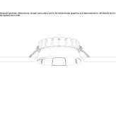 Recessed LED wall light in die-cast aluminum Nishor