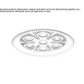 Semi-recessed, round aluminum reflector Oradell