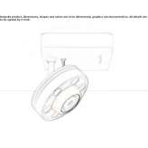 Round aluminum RGB ceiling spotlight Oradell