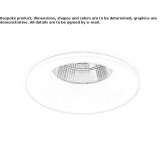 Recessed round aluminum LED spotlight Eriksbo
