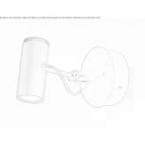Adjustable aluminum reflector for wall mounting Strijpen