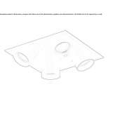 Recessed square metal LED spotlight Nispen