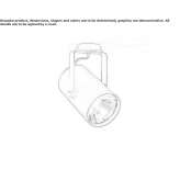 Adjustable extruded aluminum LED spotlight with dimmer Pavlikov