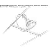 LED ceiling spotlight made of steel Lloque