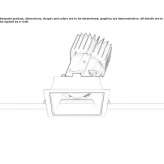 Recessed, adjustable spotlight for suspended ceilings Dadaskoy