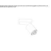 Regulowany reflektor LED z wytłaczanego aluminium ze ściemniaczem Gaiceana