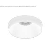 Semi-recessed, round LED spotlight Reppel