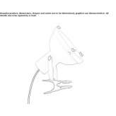 Regulowany reflektor aluminiowy z zaciskiem Accadia