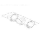 Aluminum recessed LED reflector Meeden