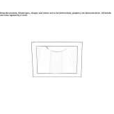 Recessed square LED spotlight Zuera