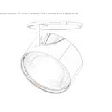 Regulowany okrągły reflektor LED Meeden