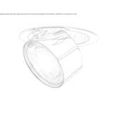 Adjustable, semi-recessed LED spotlight Meeden