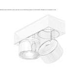 Wielopunktowy reflektor aluminiowy LED Meeden