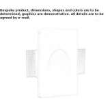 Recessed rectangular plaster LED spotlight Agnetz