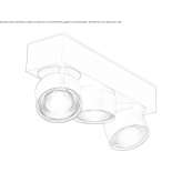 Wielopunktowy reflektor aluminiowy LED Meeden