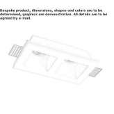 Multi-spot LED plaster spotlight for recessing Jalipa
