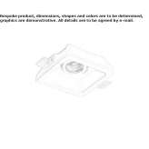 Recessed square plaster spotlight Arzo