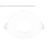 Round, recessed aluminum reflector Normal