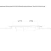 Wpuszczany prostokątny reflektor gipsowy LED Tocoa