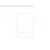 Round cement ceiling spotlight Ivanino