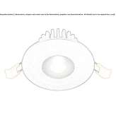 Recessed LED ceiling spotlight Sgonico