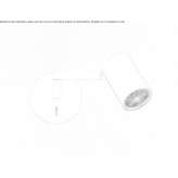 Adjustable, steel LED spotlight for wall mounting Occoquan