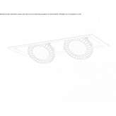 Adjustable semi-recessed multiple reflector Carnota