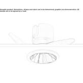 Round recessed spotlight made of die-cast aluminum Avolasca