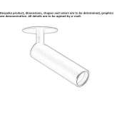 Semi-recessed LED spotlight Chipao