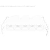 Wielopunktowy reflektor LED do wbudowania Sesslach
