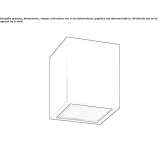 Kwadratowy aluminiowy reflektor sufitowy LED Fanzara