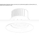 Round recessed spotlight made of die-cast aluminum Dovzhok