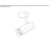 Reflektor sufitowy LED Cognac