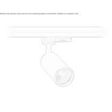 Adjustable metal LED spotlight with dimmer Salgado