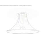 LED ceiling spotlight made of glass Kampinos