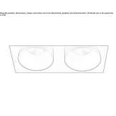 Multiple rectangular LED reflector Arnedo