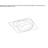 Recessed, adjustable, powder-coated aluminum reflector Kali