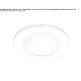 Round recessed LED spotlight Tarsus