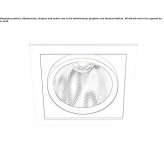 Recessed square LED spotlight Zavaline